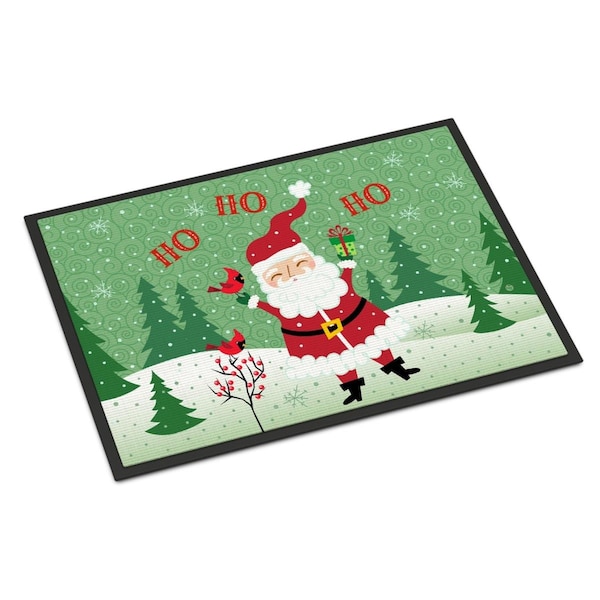 Carolines Treasures 24 x 36 in. Merry Christmas Santa Claus Ho Ho Ho Indoor or Outdoor Mat VHA3016JMAT - main
